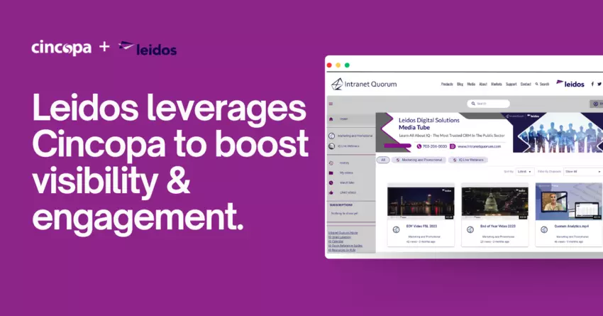Leidos Leverages Cincopa to Boost Visibility and Engagement
